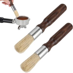 Set van 2 koffiereinigingsborstels voor koffiemolens en filters, ideaal voor het verwijderen van koffiedik en onderhoud van keukengerei