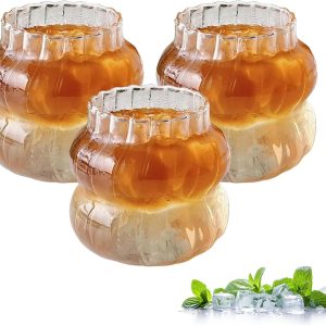 Set van 3 stijlvolle glazen voor ijskoffie, matcha en latte macchiato - Perfect voor thuis, cafés en feesten