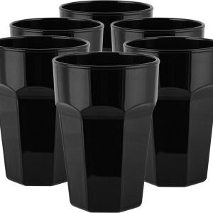 Set van 6 grote drinkglazen 425 ml cocktailglazen set longdrinkglazen ijskoffie glazen grote Set van 6 grote drinkglazen met een inhoud van 425 ml. Deze set bevat cocktailglazen, longdrinkglazen en ijskoffie glazen.