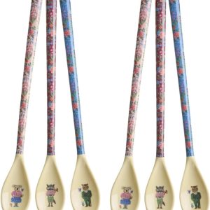 Set van 6 latte lepels - meerkleurig - Nathalie Lété (MELSP-LNATXC)