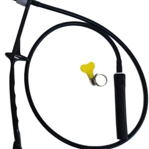 Silicone Reinigingsborstel - Espressomachine Borstel - Machine Onderhoud - Hittebestendig tot 200C - 25.5 cm - Zwart