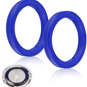 Siliconen afdichtingen 2 stuks voor E61 espressomachine verbeterde O-ring afdichtingen - Hoge kwaliteit siliconen - Langere levensduur - Beste afdichtingsprestaties - Blauw - 73 x 57 x 8,5 m