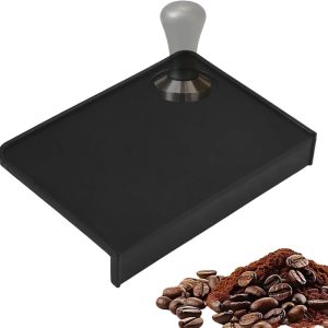 Siliconen espressomat, 20,5 x 15 cm, antislip, met hoekbescherming, voor espressomachine, accessoires, barista, huis - ShopVlot