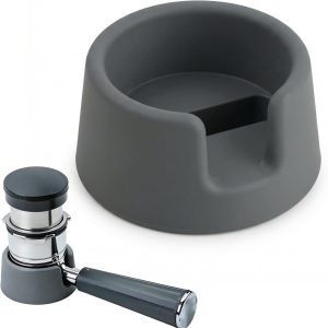 Siliconen koffietamperbasis, stabiele en antislip accessoires voor nauwkeurig persen, filterhouderhouder compatibel met espressomachine, duurzaam en gemakkelijk te reinigen
