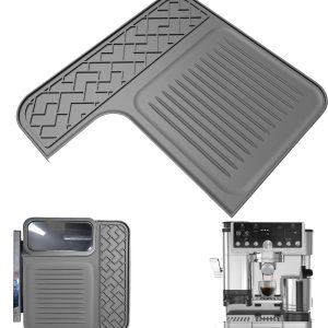 Siliconen mat voor espressomachine ES601, top mataccessoires voor, beschermt bovenoppervlak, antislip, waterdicht, hittebestendig (grijs)