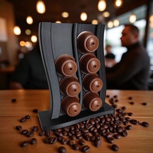 Skushy Koffiecups Houder - Capsulehouder - Geschikt voor Dolce Gusto - Cuphouder - Golvend Design
