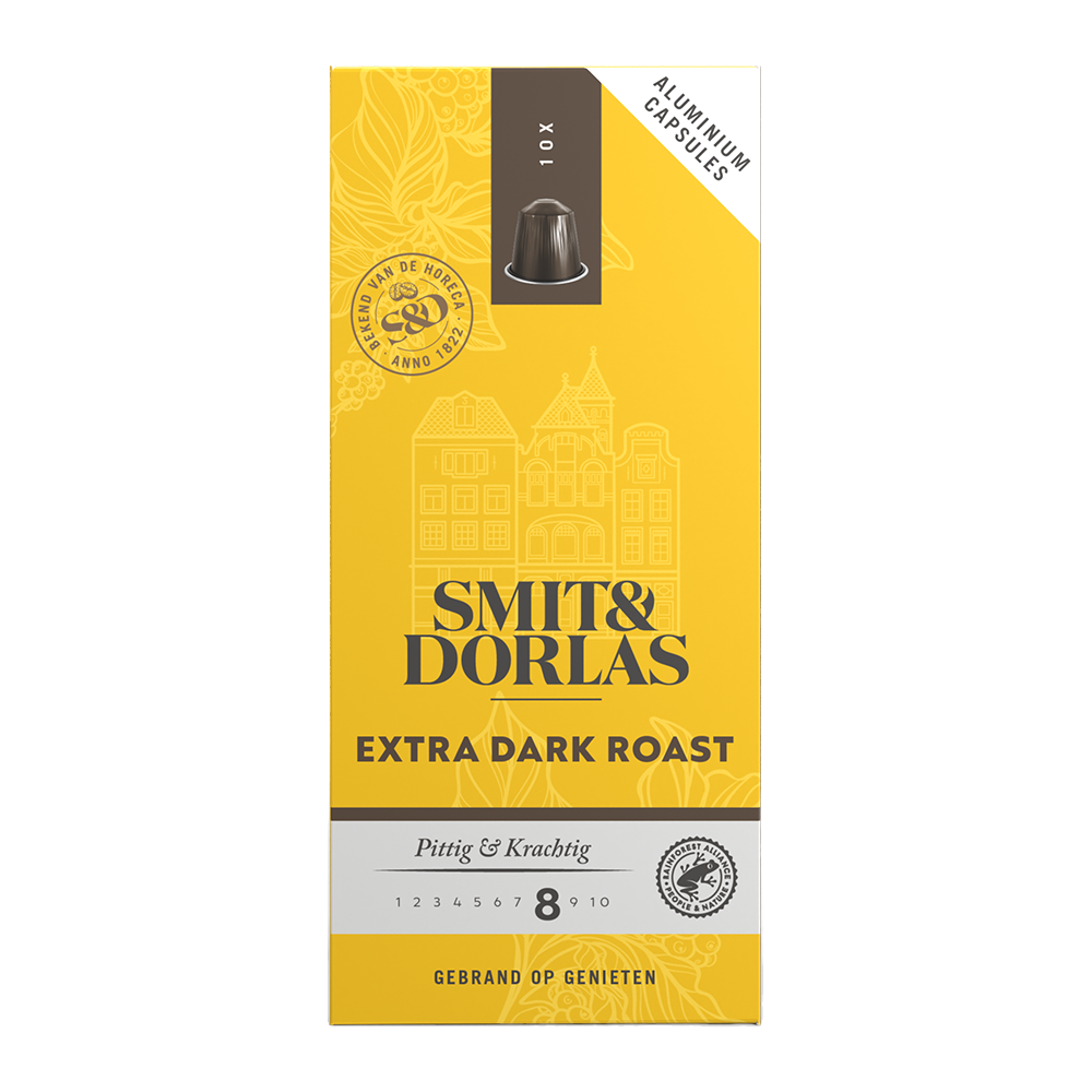 Smit & Dorlas Extra Dark Roast - 10 koffiecups