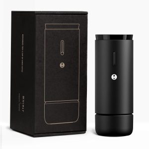 SnelShoppen - Draagbare Elektrische Koffiemolen met 30 Maalstanden, Innovatief Achthoekig Maalwerk voor Espresso, Pour-Over, Perskan en Moka Pot, Comp