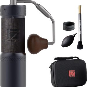 SnelShoppen - Handmatige Koffiemolen Conische Braam, Opvouwbaar Handvat, 40g Magneet Catch Cup, Verstelbare Fijninstelling, Ideaal voor Espresso, Iron