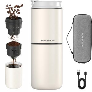 SolidKeus - Draadloze Koffiemolen met Ingebouwde Infusie voor Camping