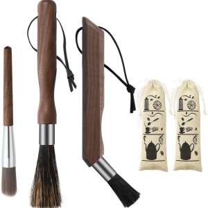 Solidchoice - Professionele Set van 3 Koffiemolen Reinigingsborstels
