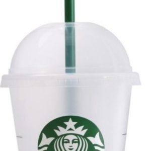 Starbucks Beker - Drinkbeker - Met Rietje en Deksel - Herbruikbaar- Frappuccino beker - ijskoffie beker - Milkshake beker