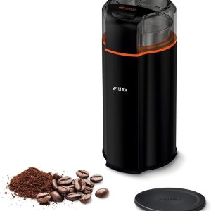 Stille Koffiemolen - Elektrische Molen - Verse Koffie Maken - Stille Vortex Technologie - 12 Koppen Capaciteit - Zwart