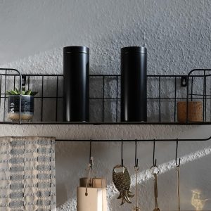 Stunq® 2 x ronde koffiepaddoos/voorraaddoos, aromadicht van metaal voor elk 200 g Earl Grey, ca. 20 koffiepads | 20 x 7 cm (H, ø) | ook ideaal als eiwit-, suiker- of kruidenpotje