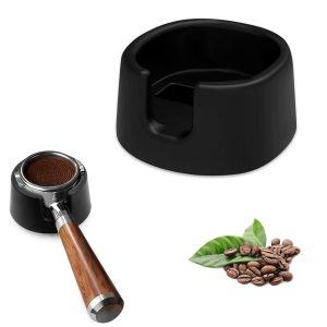 Tamperbasis voor Ninja espressomachine ES601 ES701, antislip persstation, professionele Barista-filterhouder, accessoires voor Ninja Luxe Cafe, gelijkmatig persen, siliconen, zwart