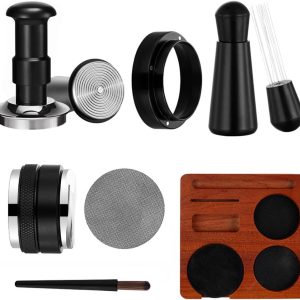 Tamperset, 7-delige Barista-set met tamperstation 51 mm