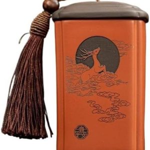 Theeblikje Keramiek - Voorraadbus Theepot - Thee Bewaren - Voedsel Verzegeld - 260ml - C
