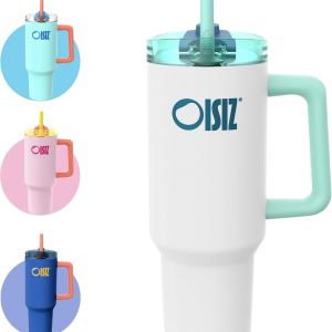 Thermosbeker 1200 ml - roestvrij staal - geïsoleerd - ideaal voor ijskoffie onderweg - ShopVlot