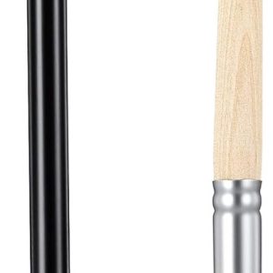 Thijox - 2 stuks Koffiemolen Borstel Set - Espresso Borstel met Natuurlijke Haren en Walnoot Houten Handvat - Koffiebar Accessoires met Ophanglus - Za