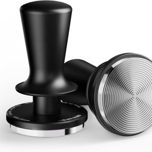 Thijox - 58 mm Koffiestamper - Zelfnivellerende Espressostamper met 2-Veer Auto-Rebound - Barista Gereedschap voor Espressomachines - T6101-OS