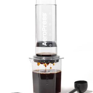 Thijox - AeroPress Clear XL Koffiezetapparaat, Handmatige Espresso & Filterkoffiemaker, Draagbaar voor Reizen en Kamperen, Grote French Press, 2-4 Kop