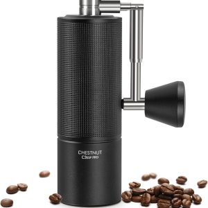 Thijox - Handkoffiemolen, TIMEMORE Chestnut C3 ESP PRO, Voor Espresso tot French Press, Zwart, Koffiemolen voor Thuis, Camping en Keuken