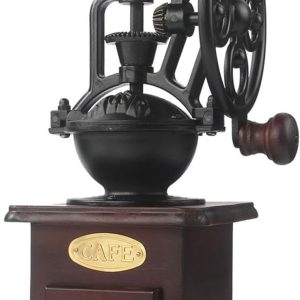 Thijox - Handmatige Koffiemolen Antieke Gietijzeren Koffiemolen met Slijpset en Grijplade voor Koffie, Kruidenslijper, Noten en Specerijen, Vintage Ke