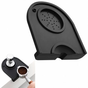 Tomec® Tampermat Zwart - Tampingmat voor Espressomachine, Tamper en Thuisbarista