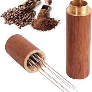 Tool verdelergereedschap, espresso-roerder met 6 naalden van roestvrij staal, 0,4 mm, voor barista, thuis, café, stijl 1