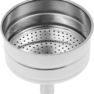 Trechterinzetstuk Espressomachine - Koffiefilter Inzet - Espresso Maken - Roestvrij Staal - 6 Kopjes - Zilver