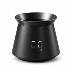 Tu Grano Koffieweegschaal met Doseerbeker - Digitale Precisieweegschaal 0,1 g - Voor Koffiebonen, Gemalen Koffie en Espresso - Oplaadbaar - Keukenweegschaal - Zwart