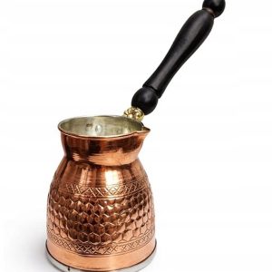 Turkse Koperen Koffiepot (Cezve) - 400ml - Inductie Geschikt