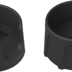 Twee siliconenmatten voor espressomachines; antislip hoekmat voor de bar van de geschikt voor Ninja Luxe; accessoires voor de espressomachine (zwart).