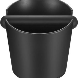 Uitklopbak voor koffie - Afklopbak voor espressomachines - Bakje voor koffiedik met rubberen staaf - ABS-kunststof - Accessoire voor barista's - 1 stuk