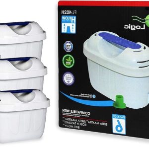 Universal 6 Pack Water Filter Cartridges Compatibel met Brita Maxtra Jugs-Marella-Elemaris - Geschikt voor Bosch Tassimo TAS5542GB-Terraillon Easy Match-Aquaphor Maxfor-Dafi Unimax Wit