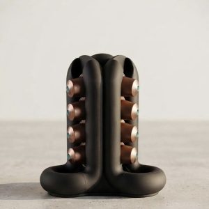 Universal Koffiecuphouder Toren - Geschikt voor Nespresso & Dolce Gusto Capsules - 12 Cups - Zwart