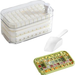 VHV - IJsblokjesvorm - PP-kunststof grappige novelty-vorm 50 stuks - met deksel - voor whisky, cocktails, ijskoffie en feestjes