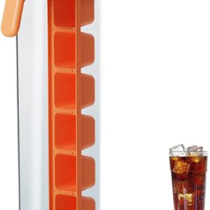 VHV - IJsblokjesvorm - PP-kunststof vierkante vorm - met deksel, makkelijk lossen, stapelbaar - voor whisky, cocktails, ijskoffie en feestjes