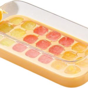 VHV - IJsblokjesvorm - katvorm 21 vakken - met deksel, makkelijk lossen - voor whisky, cocktails, ijskoffie en feestjes