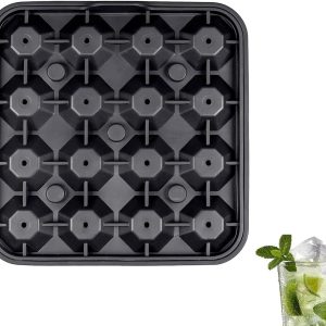 VHV - IJsblokjesvorm - siliconen diamantvorm 16 vakken - met deksel - voor whisky, cocktails, ijskoffie en feestjes