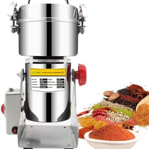 VIEMAE Elektrische kruidenmolen - Elektrische graanmolen - Elektrische voedselmolen, koffiemolen - Professioneel - RVS - 700 gram