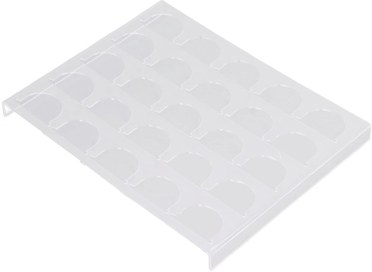 Vertuoline Koffiecapsulehouder met opbergvak onder de lade, geschikt voor 25 capsules. Capsulehouder met opbergvak en organizer voor koffiecapsules, voor Nespresso Vertuo.