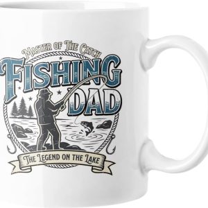 Vismok voor Papa - Meester van de Vangst Koffiebeker - De Legende op het Meer Cadeau voor Vaders