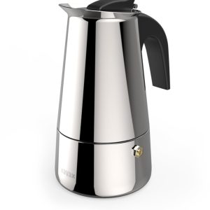 Xavax Barista, Moka Express, 0,2 l, Zwart, Roestvrijstaal, Roestvrijstaal, 4 kopjes, Polyamide