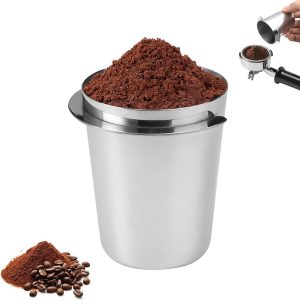 Zeefhouder, doseerbeker, 58 mm, doseerbeker, roestvrij staal, koffieverdeler, doseerbeker, koffiepoeder, koffiedoseerbeker, koffiedoseerbeker voor espressomachine
