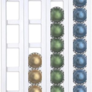 Zelfklevende houder voor koffiecups - Organizer voor koffiecapsules - Muur- of kastmontage - Ruimtebesparend voor koffiemachines