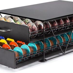 espresso capsulehouder met lades - Koffiecuphouder - Opbergbox geschikt voor Cafissimo,Vertuoline Capsules.