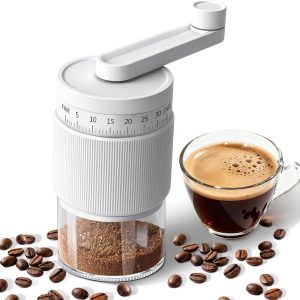 handmatig met 35 maalgraden-instelling en keramisch maalwerk | Handkoffiemolen voor espresso, French Press, Aeropress & reizen, 30 g capaciteit