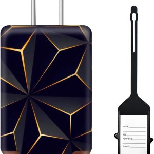 kofferhoes - beschermhoes met bagagelabel, stofdicht en waterdicht, herbruikbare bagagehoes met ritssluiting, cyberpunk-stijl