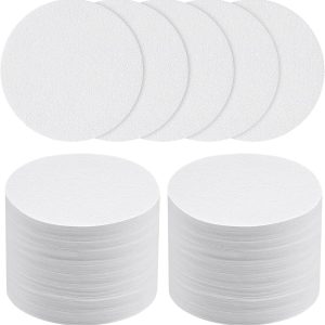 koffiefilterpapier, 400 stuks × 58 mm rond papieren koffiefilters, vervanging van micropapierfilters compatibel met Koffiezetapparaat- en espressomachine - wit
